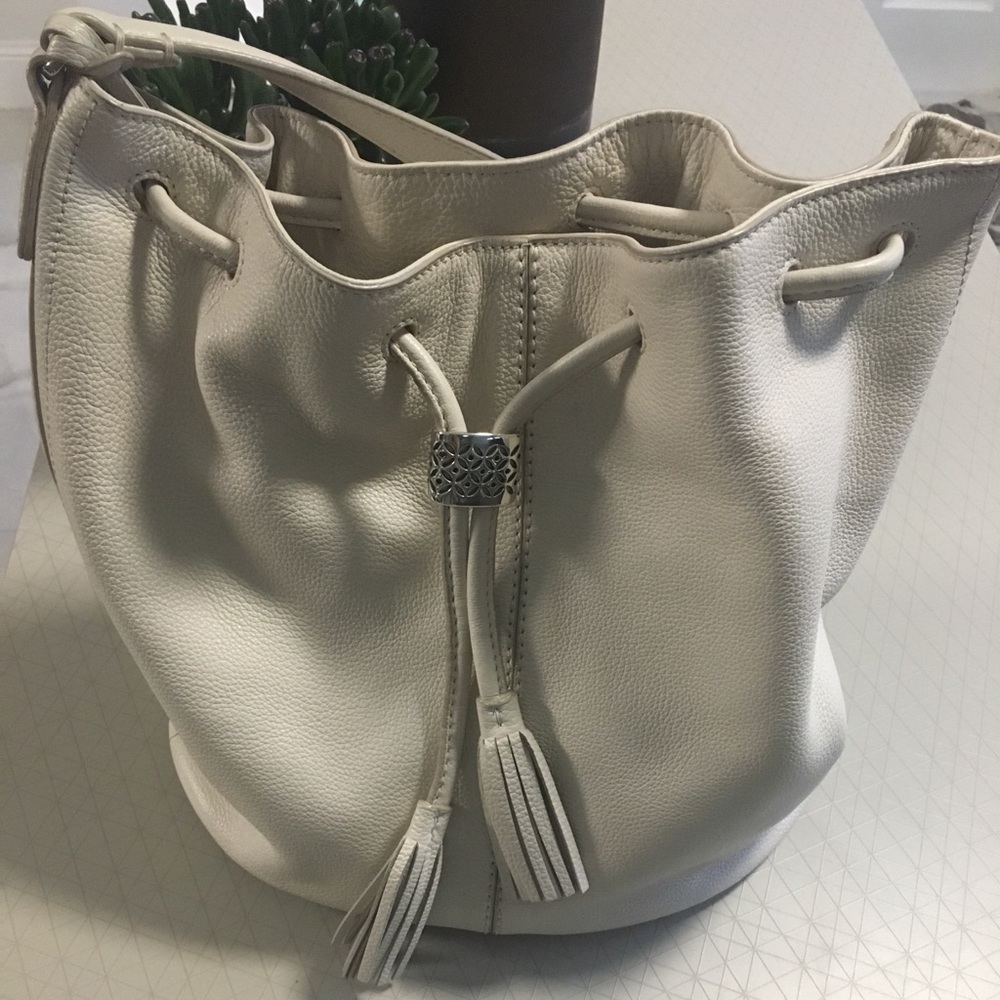 Brighton Leather Drawstring Bag